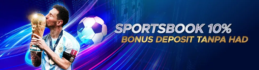 Sportsbook 10% Bonus Deposit Tanpa Had