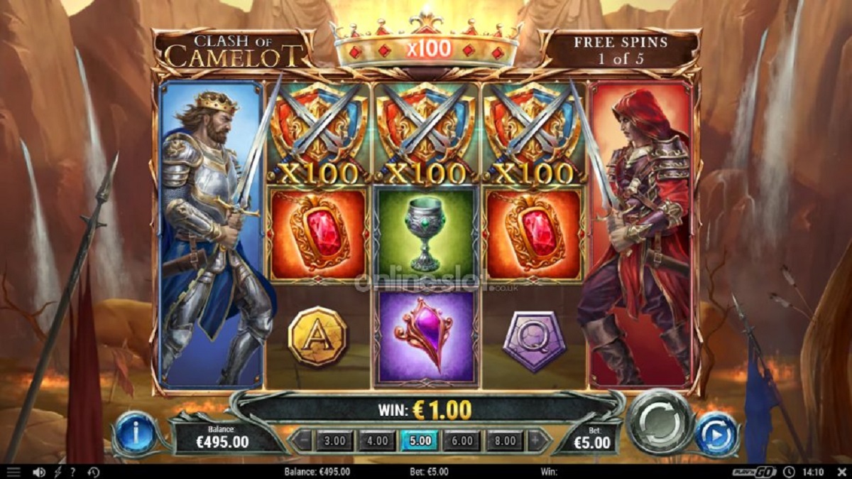 Clash of Camelot Free Spins